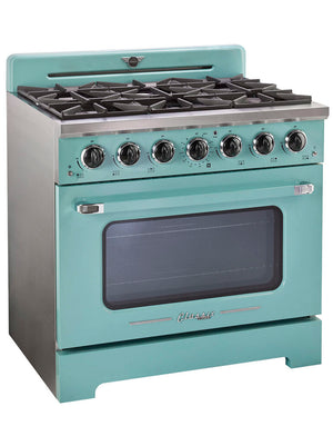 Unique 36' Classic Retro Ocean Mist Turquoise Range with FR Triple Crown Burner