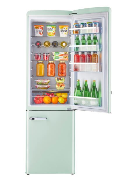 Unique 275 Litre Summer Mint Green 12/24 DC Refrigerator/Freezer