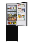 Unique 325Litre Black 12/24 DC Bottom Mount Refrigerator