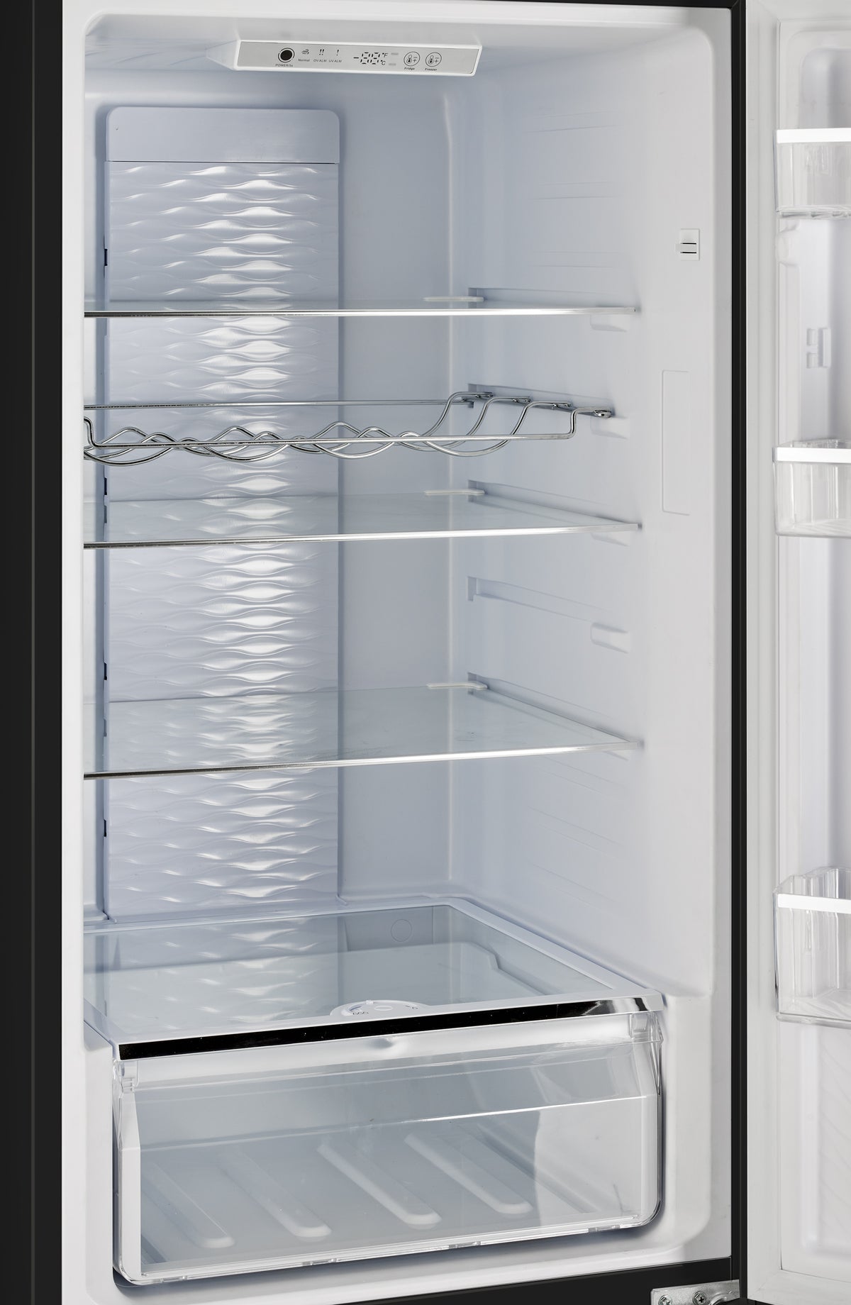 Unique 325Litre Black 12/24 DC Bottom Mount Refrigerator