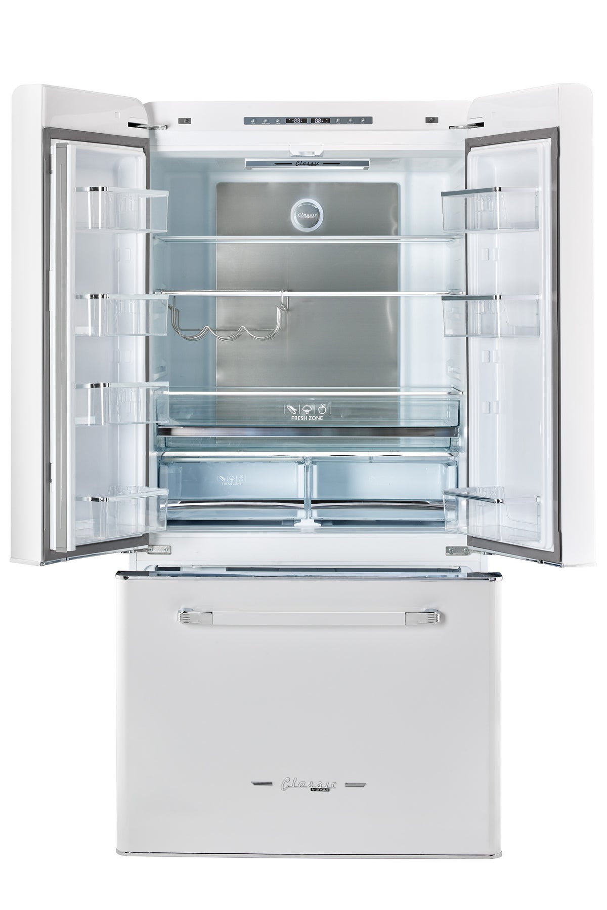 Unique 595Litre Marshmallow White French Door Refrigerator