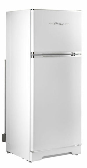 Unique 14 cu/ft Classic Retro Marshmallow White Propane Refrigerator Standard Model