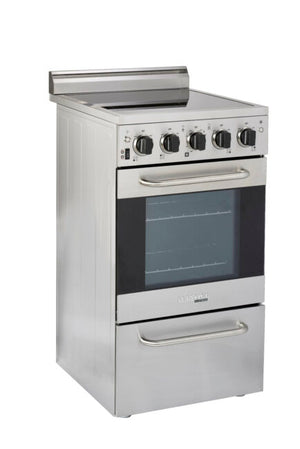 Unique Prestige 20' Stainless Steel Electric Ceramic Top with Electronic ignition