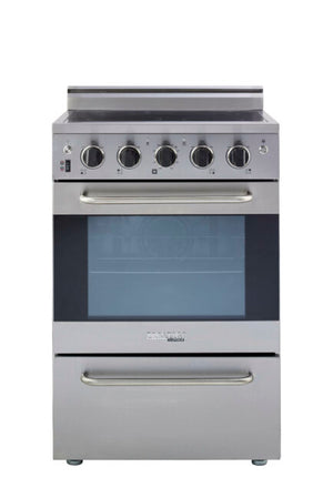 Unique Prestige 24' Stainless Steel Electric Ceramic Top with Electronic ignition