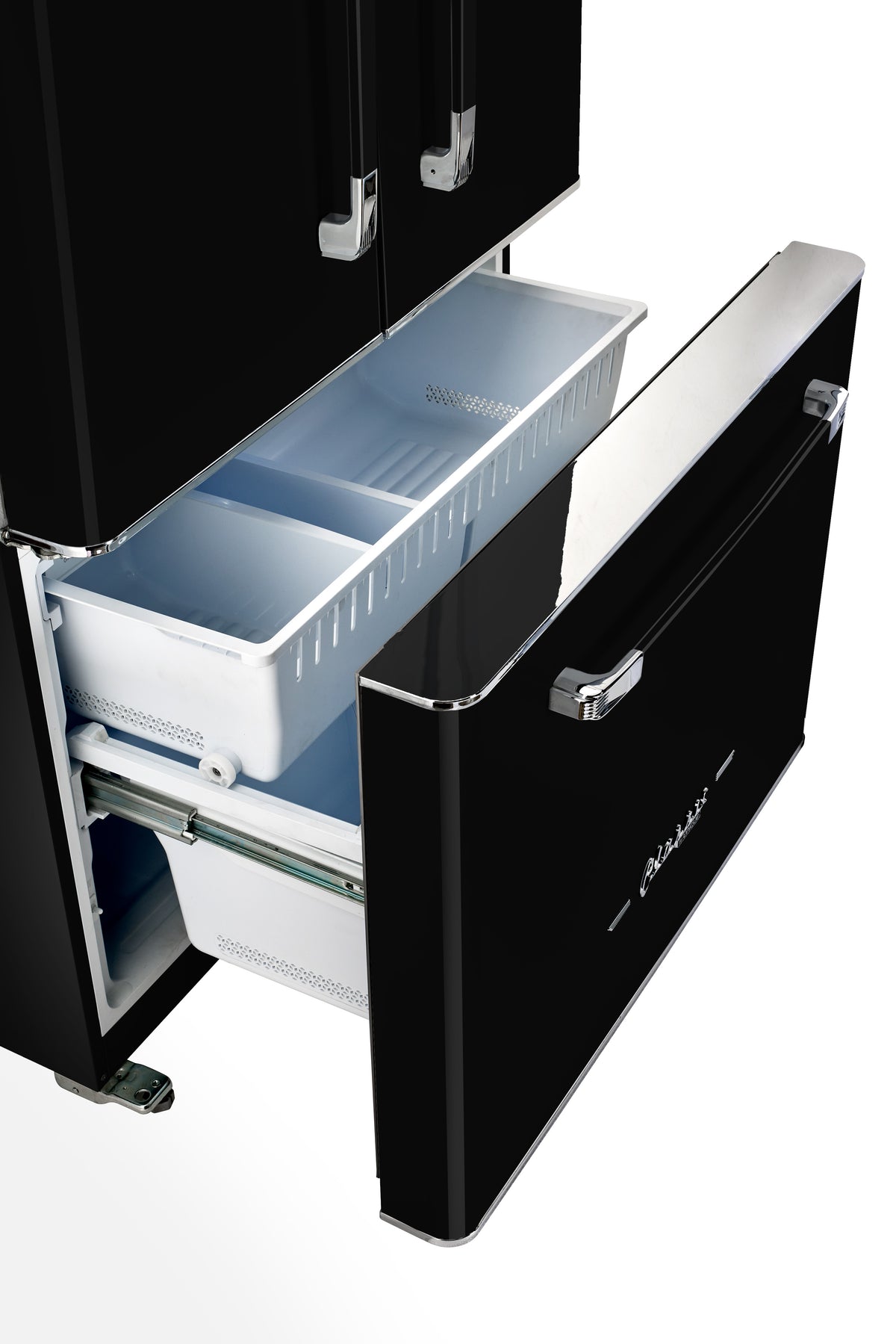 Unique 595Litre Midnight Black French Door Refrigerator