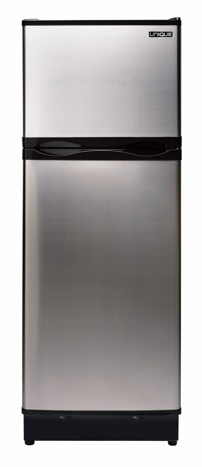 Unique 10 cu/ft Stainless Steel direct vent propane Refrigerator