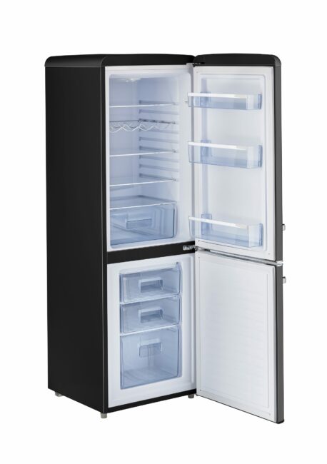 Unique 215 Litre Midnight Black 110VAC Refrigerator/Freezer