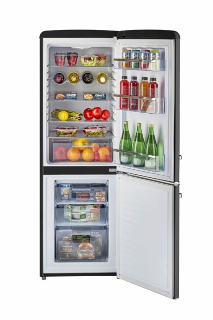 Unique 215 Litre Midnight Black 110VAC Refrigerator/Freezer