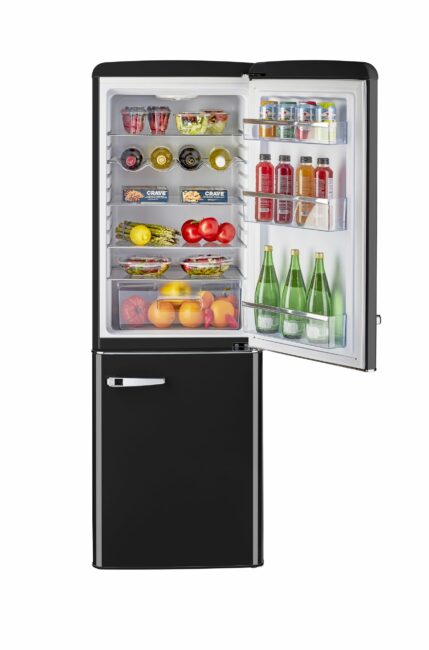 Unique 215 Litre Midnight Black 110VAC Refrigerator/Freezer