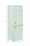 Unique 215 Litre Summer Mint Green 110VAC Refrigerator/Freezer