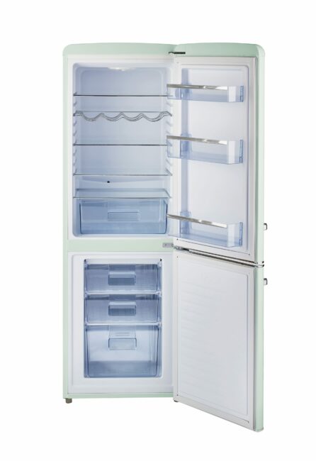 Unique 215 Litre Summer Mint Green 110VAC Refrigerator/Freezer