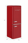 Unique 215 Litre Candy Red 110VAC Refrigerator/Freezer