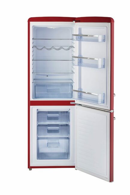 Unique 215 Litre Candy Red 110VAC Refrigerator/Freezer