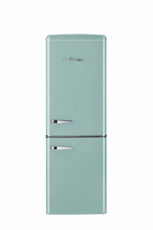 Unique 215 Litre Ocean Mist Turquoise 110VAC Refrigerator/Freezer