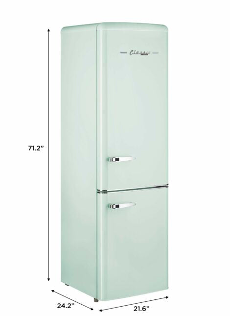 Unique 275 Litre Summer Mint Green 12/24 DC Refrigerator/Freezer