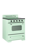 Unique 30' Classic Retro Summer Mint Green Electric Ceramic top Range