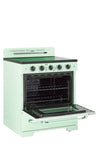 Unique 30' Classic Retro Summer Mint Green Electric Ceramic top Range