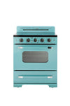 Unique 30' Classic Retro Ocean Mist Turquoise Electric Glass top Range