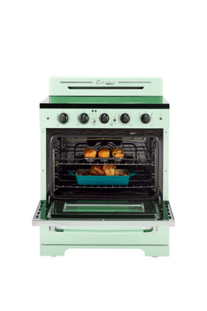 Unique 30' Classic Retro Summer Mint Green Electric Ceramic top Range