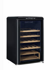 Unique 125 Litre Midnight Black Classic Retro Wine Refrigerator