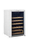 Unique 125 Litre Marshmallow White Classic Retro Wine Refrigerator