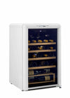 Unique 125 Litre Marshmallow White Classic Retro Wine Refrigerator