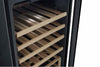 Unique 125 Litre Midnight Black Classic Retro Wine Refrigerator