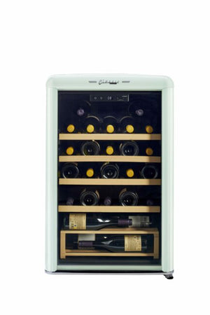 Unique 125 Litre Summer Mint Green Classic Retro Wine Refrigerator