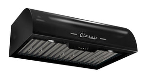 Unique 30' Classic Retro Midnight Black Range Hood