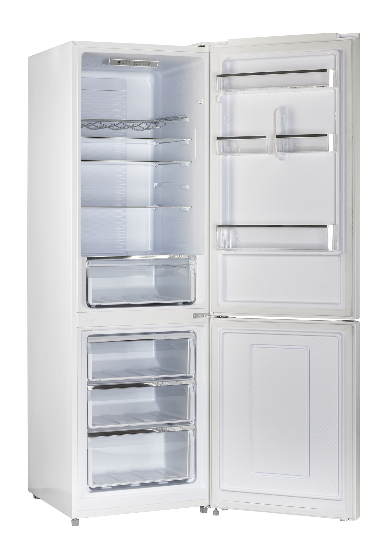 Unique 325Litre White 12/24 DC Bottom Mount Refrigerator