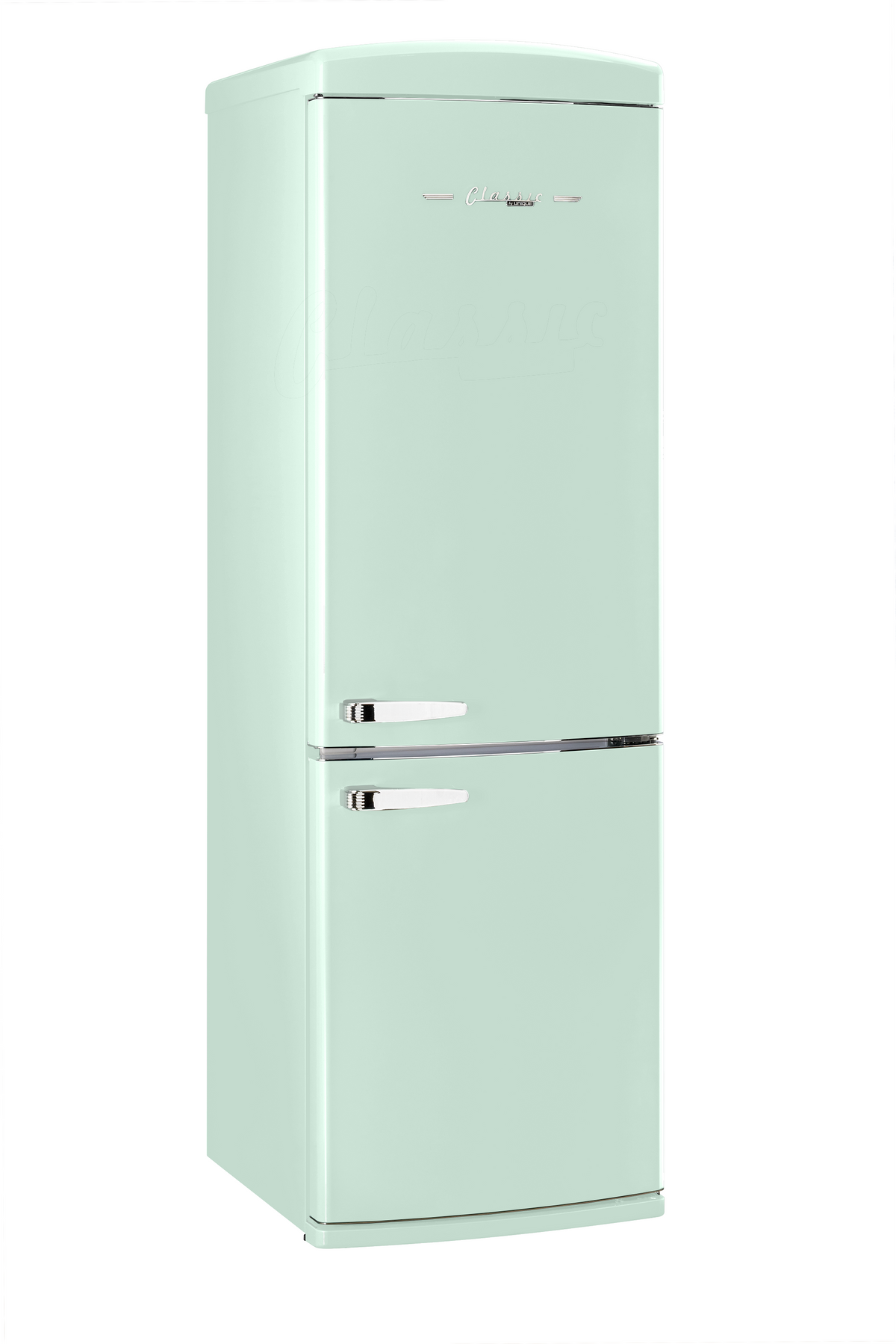 Unique 340Litre Mint Green Bottom Mount Refrigerator