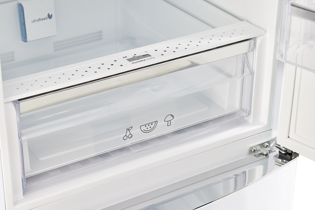 Unique 340Litre Marshmallow White Bottom Mount Refrigerator