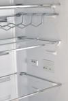 Unique 340Litre Ocean Mist Turquoise Bottom Mount Refrigerator