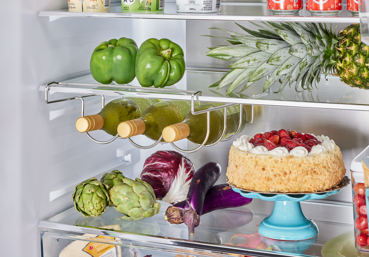 Unique 595Litre Summer Mint Green French Door Refrigerator