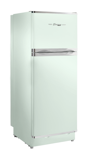 Unique 10 cu/ft Classic Retro Summer Mint Green Propane Refrigerator with CO device