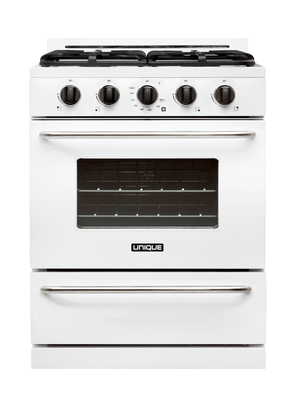 Unique Classic 30' White Off Grid Propane Range Serial #